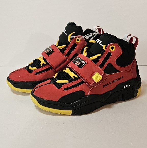 NEW POLO RALPH LAUREN Unisex-Child Ps 100 (Little Big Kid) Sneaker 6 - Picture 3 of 7